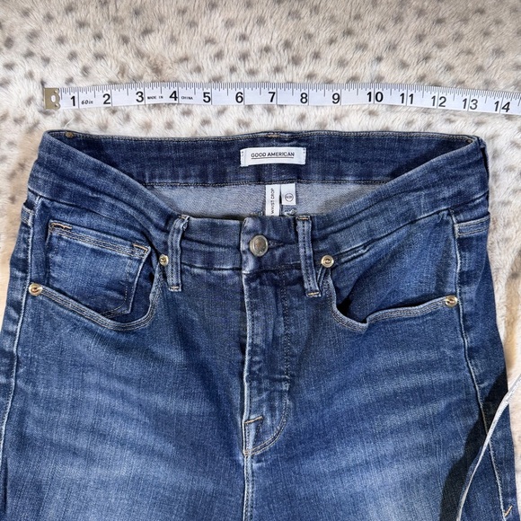 Good American Good Waist Crop Women's Jeans - Size 6 / 28 - Picture 3 of 15